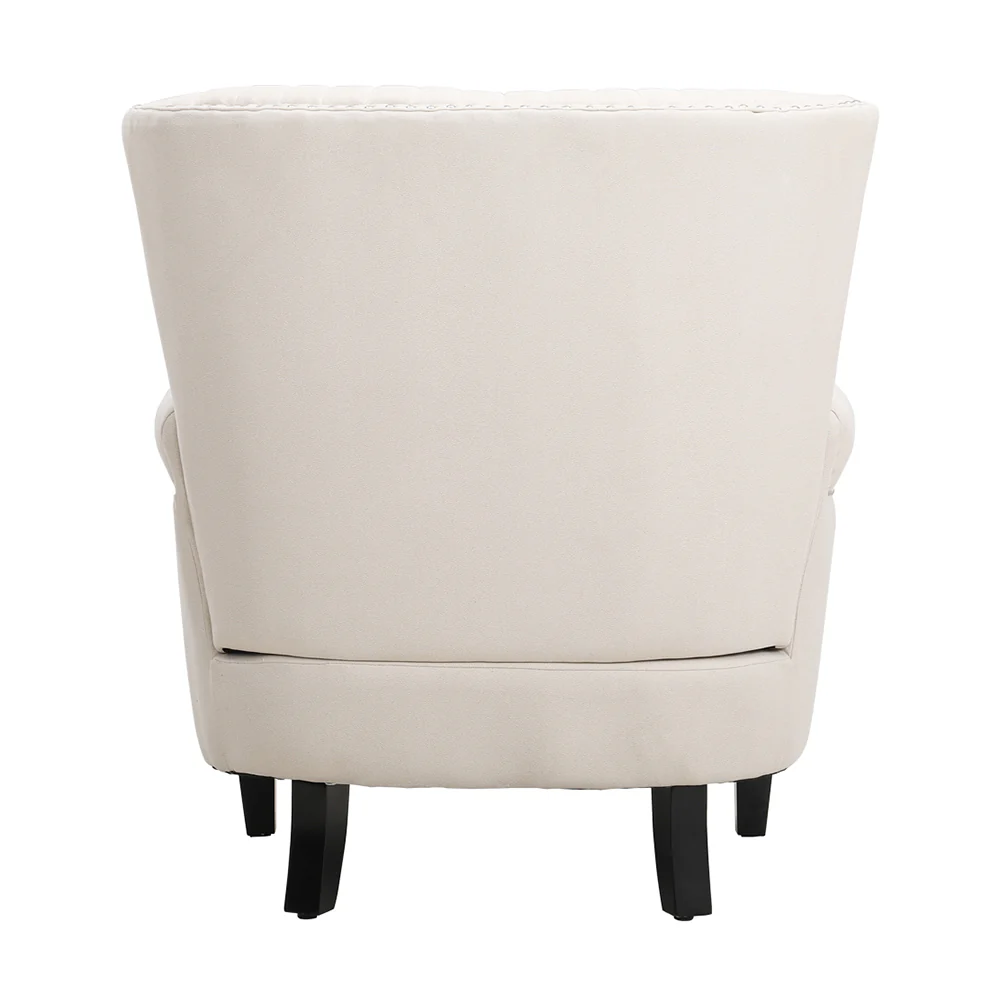 Livingandhome Upholstered Armchair with Nailhead Trim - Image 3