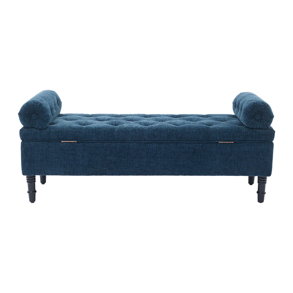 Livingandhome Upholstered Fabric Storage Bench - Image 2