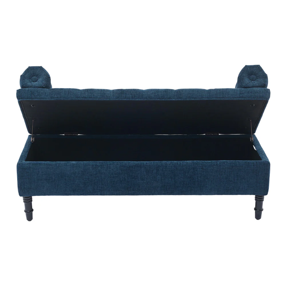 Livingandhome Upholstered Fabric Storage Bench - Image 4