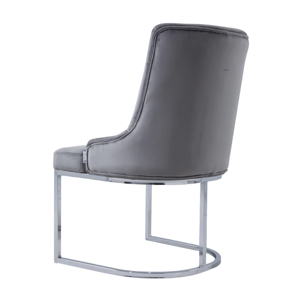Livingandhome Upholstered Tufted Velvet Buttoned Dining Chair - Image 4