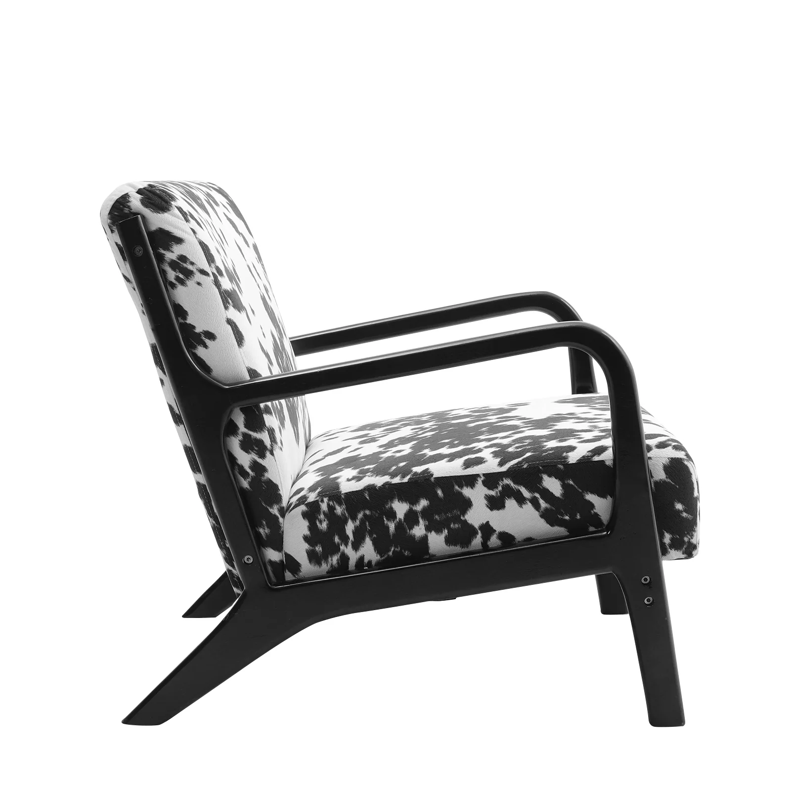 Livingandhome Velvet Upholstered Armchair - Image 3