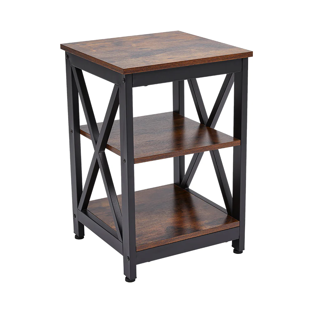 Livingandhome Vintage Wooden Side Table - Image 4