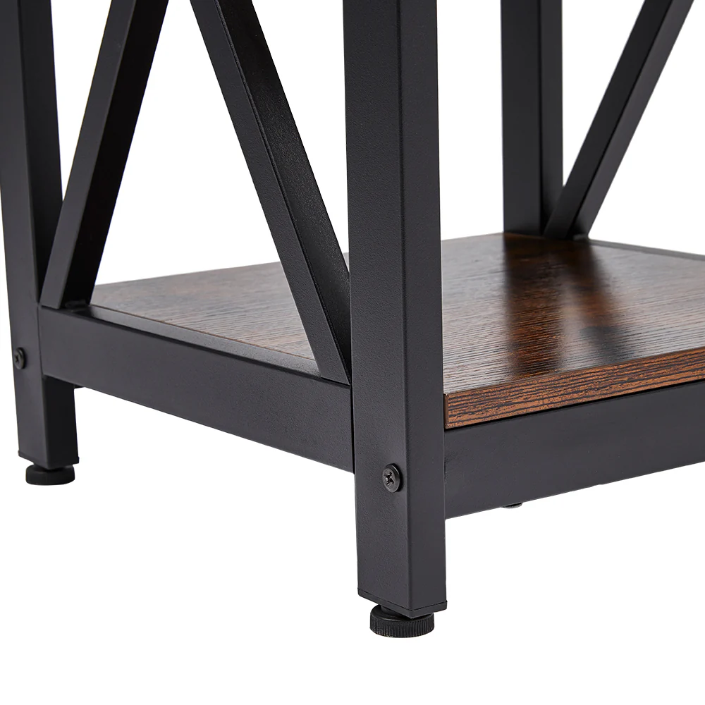 Livingandhome Vintage Wooden Side Table - Image 7