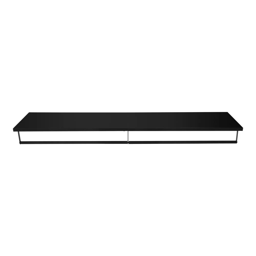 Livingandhome Wall Mounted Clothes Rack with Top Shelf - Image 7