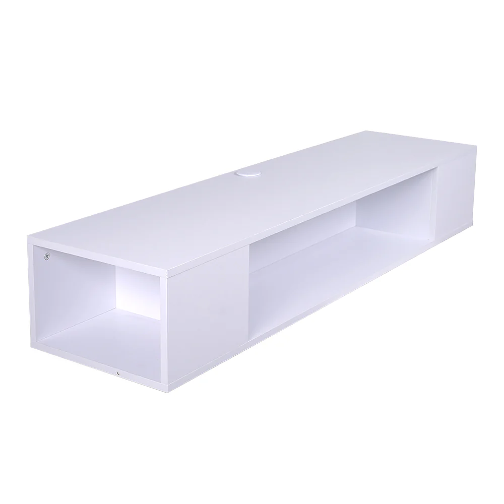 Livingandhome White Floating TV Stand - Image 4