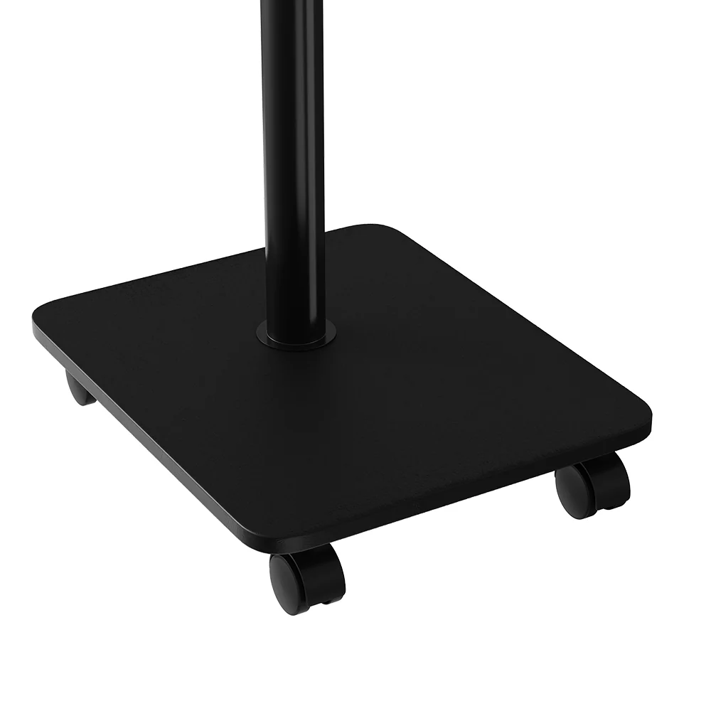 Livingandhome White Marble Mobile C-Shaped Side Table - Image 3