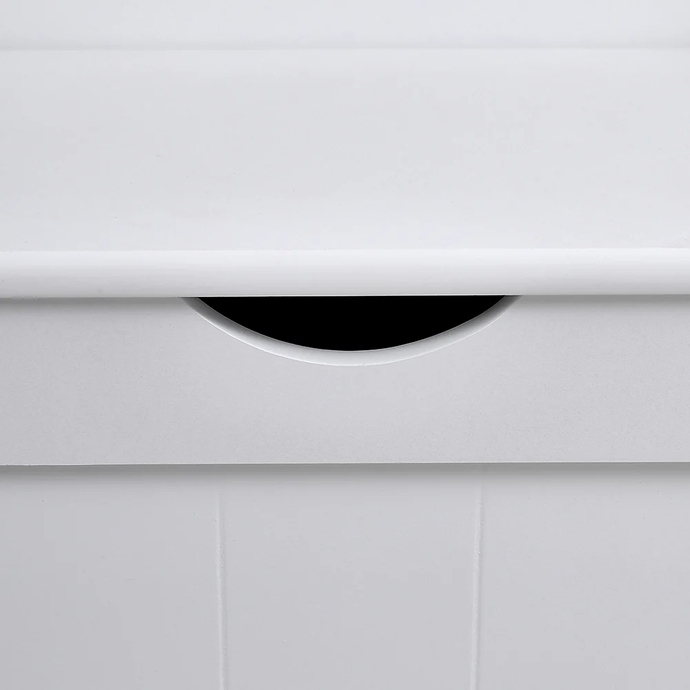 Livingandhome White Wooden Lift-Top Toy Storage Chest - Image 3
