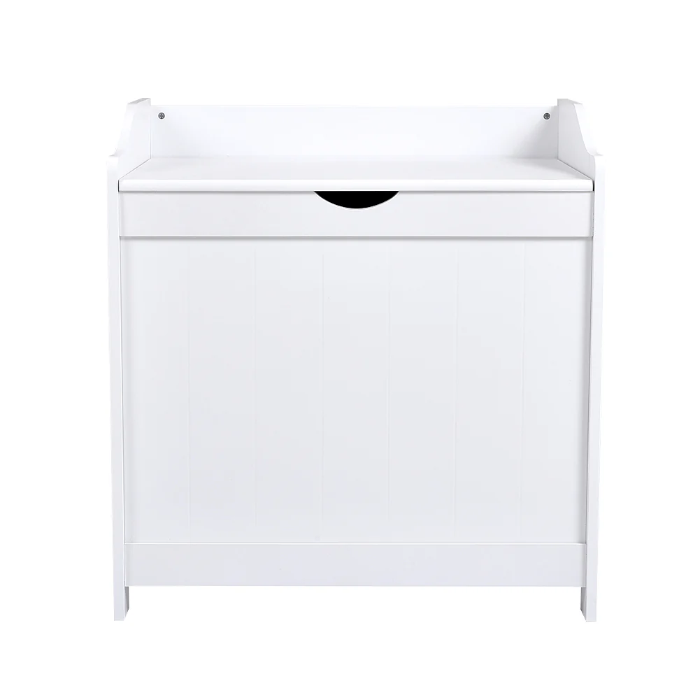 Livingandhome White Wooden Lift-Top Toy Storage Chest - Image 5