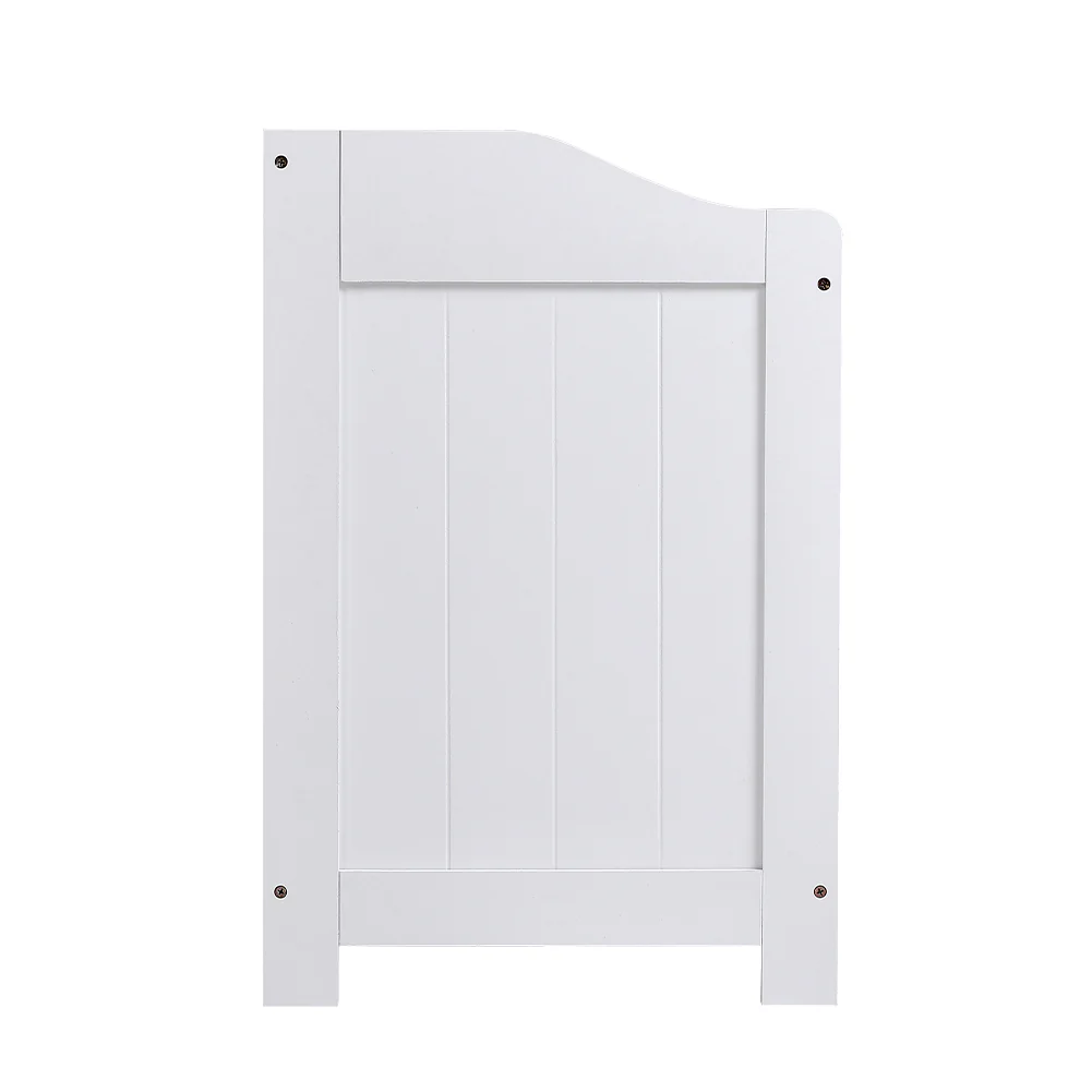 Livingandhome White Wooden Lift-Top Toy Storage Chest - Image 7
