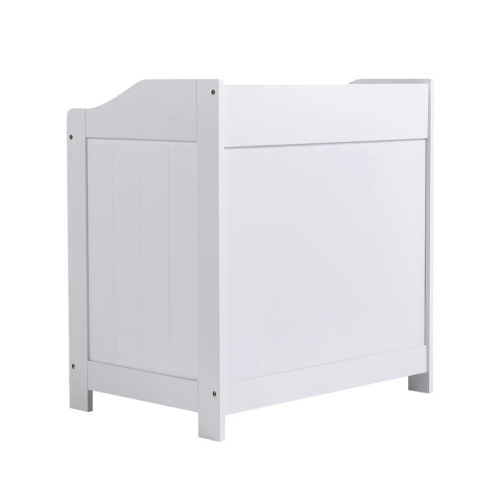 Livingandhome White Wooden Lift-Top Toy Storage Chest - Image 8