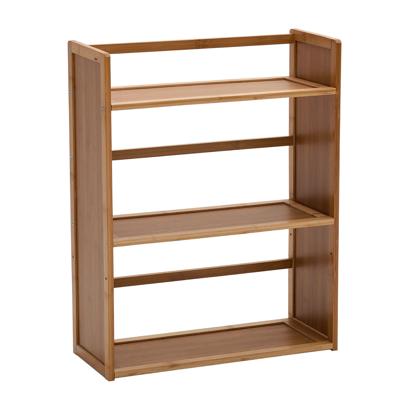 Livingandhome Wooden Bamboo 3-Tier Desktop Organizer - Image 4