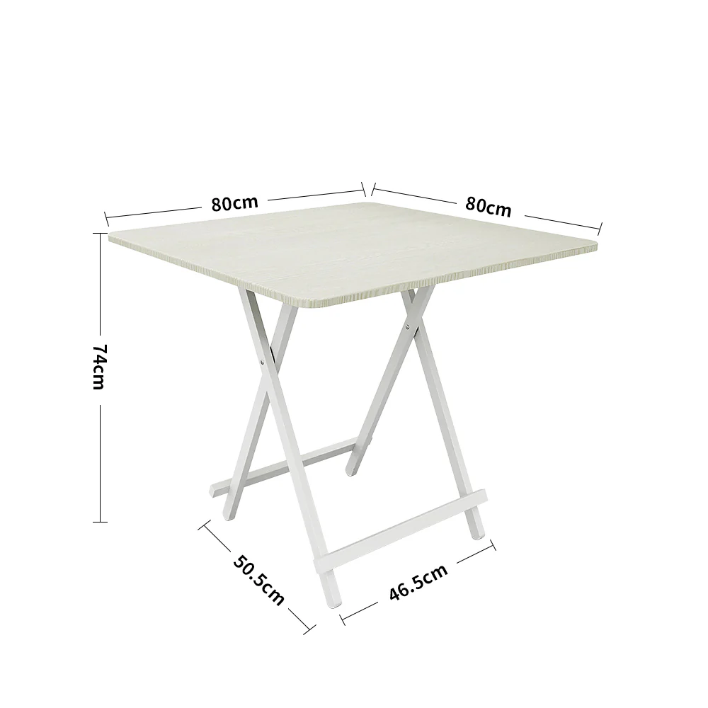 Livingandhome Wooden Foldable Table For Dining - Image 5