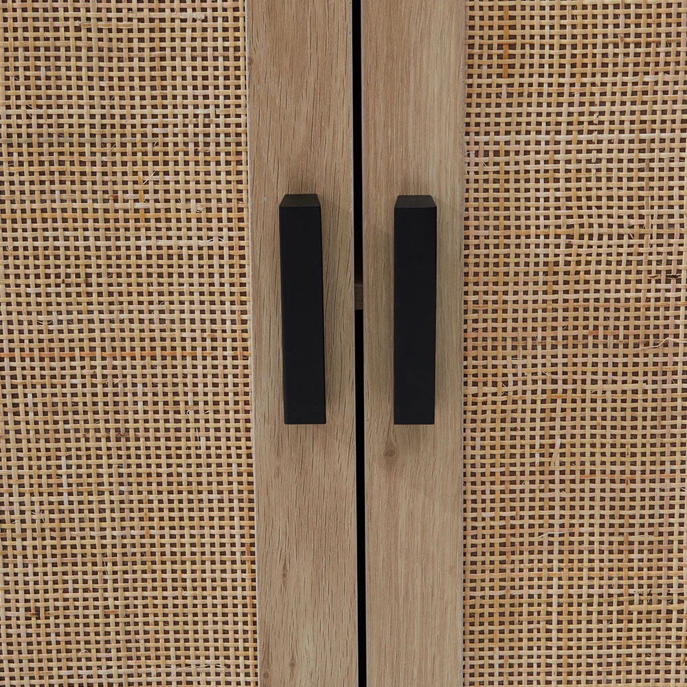 LivingandHome Rattan Sideboard With Double Doors - Image 3