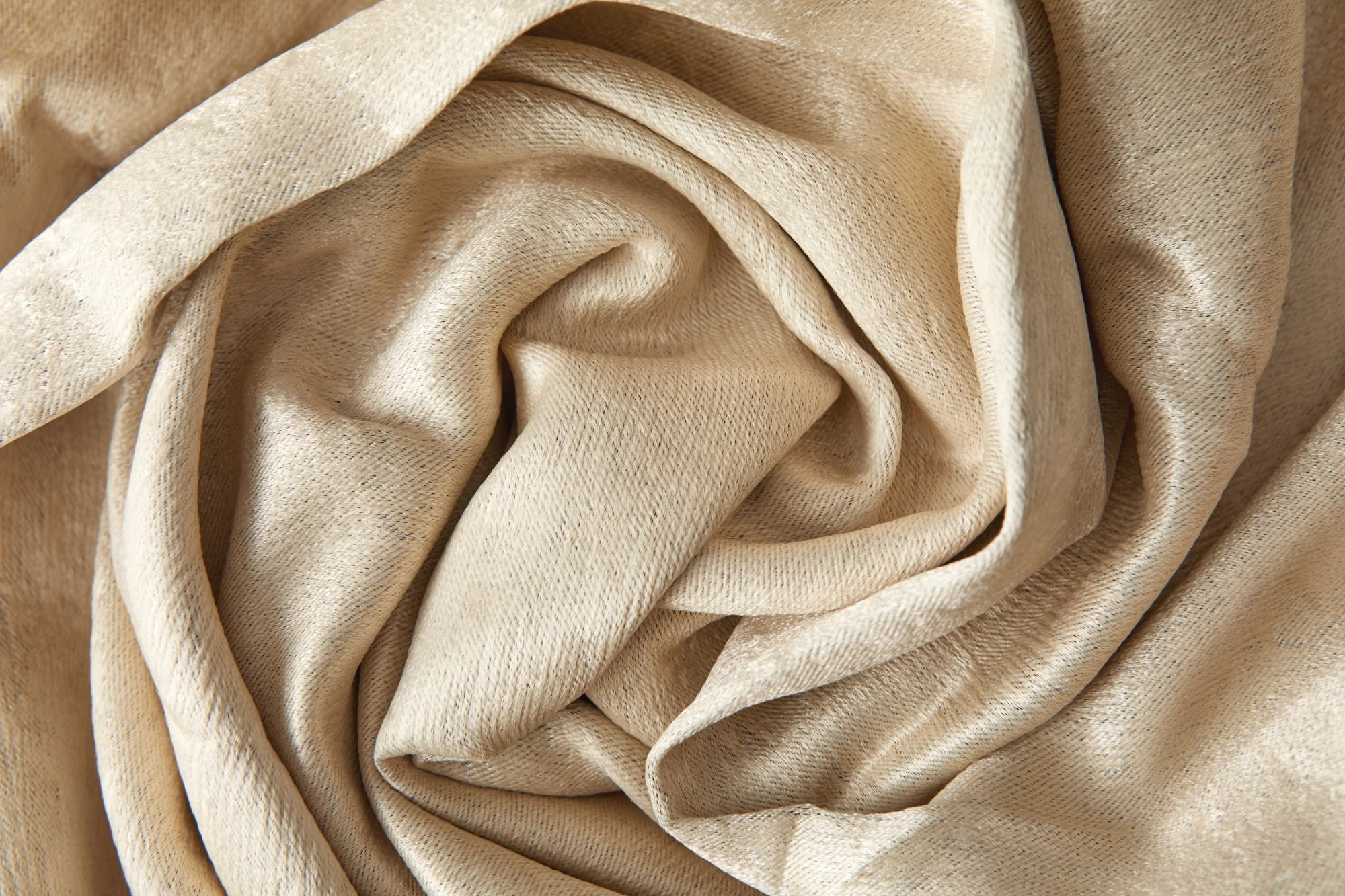 Logan - Textured Woven Blackout Eyelet Curtains in Natural - Image 2