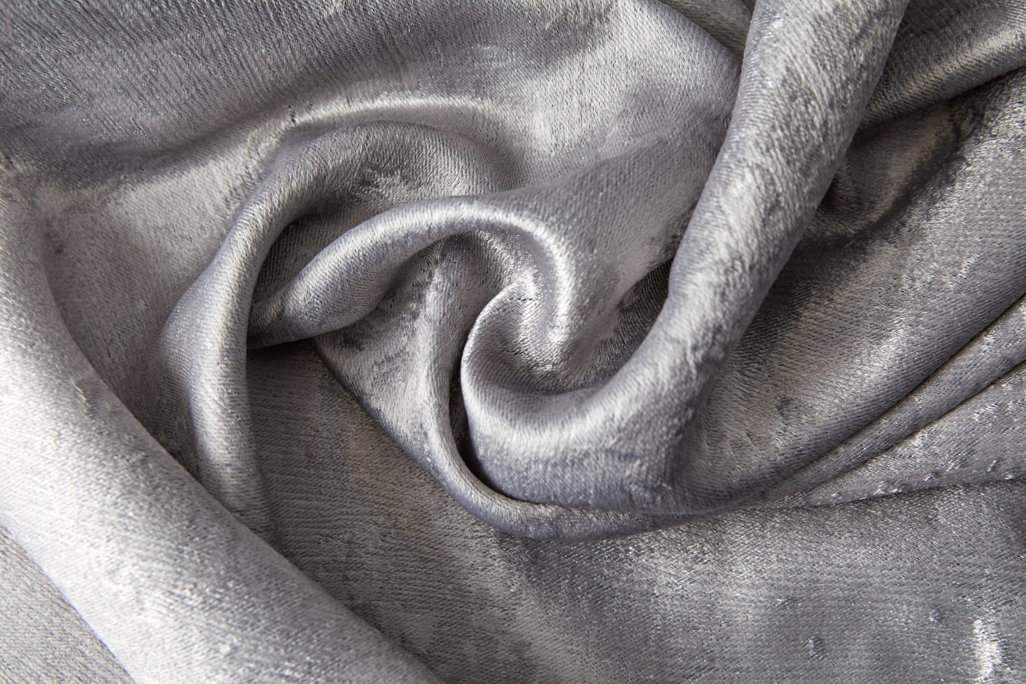 Logan - Textured Woven Blackout Eyelet Curtains in Silver - Image 3
