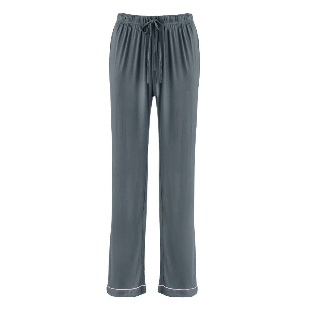 Long Sleeve Camp Collar Loungewear Set - Image 4