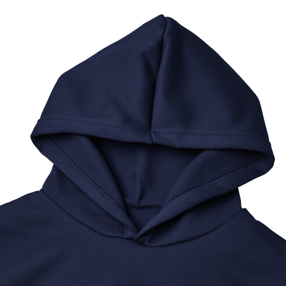 Long Sleeve Hooded Sweatshirt - Navy - Image 4