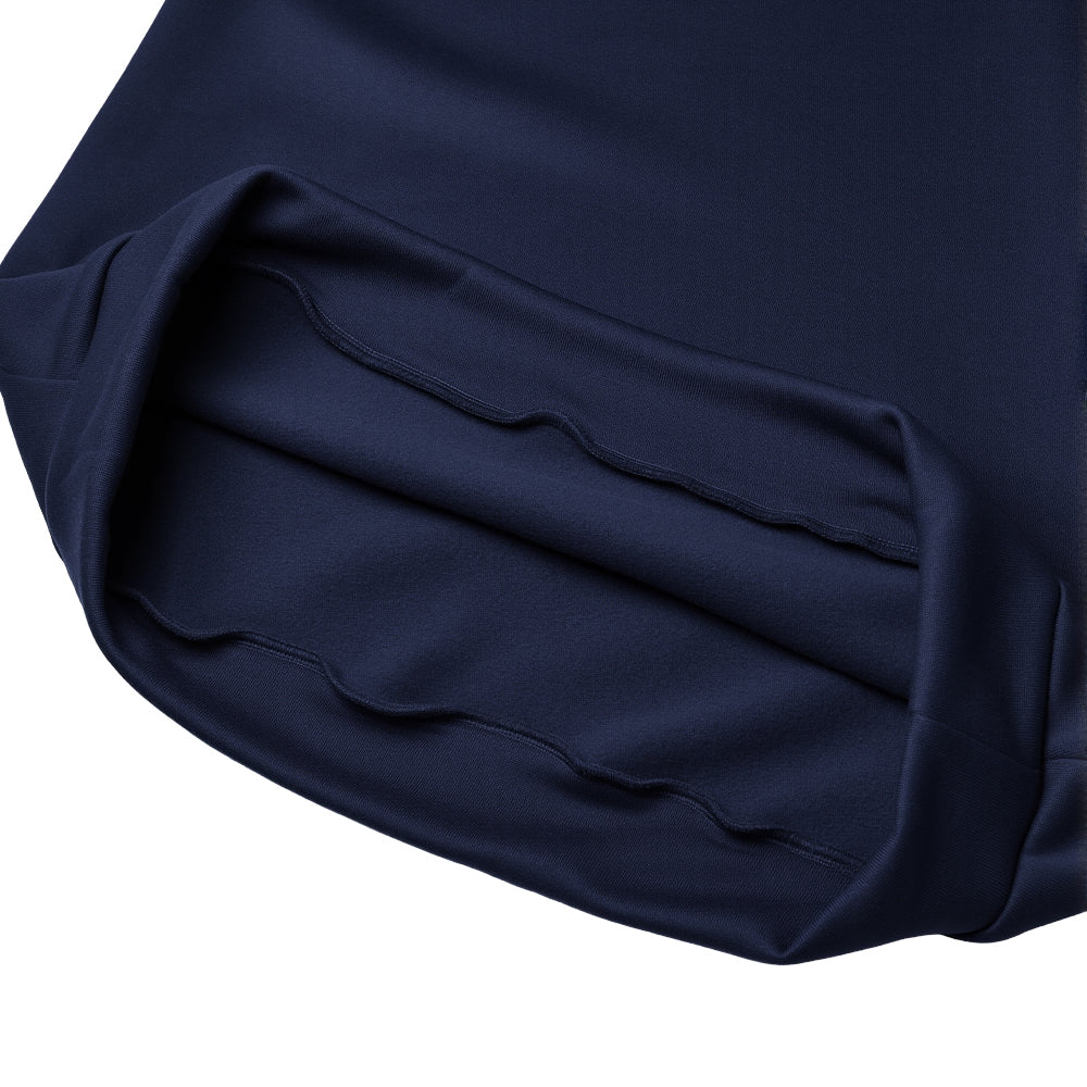 Long Sleeve Hooded Sweatshirt - Navy - Image 5