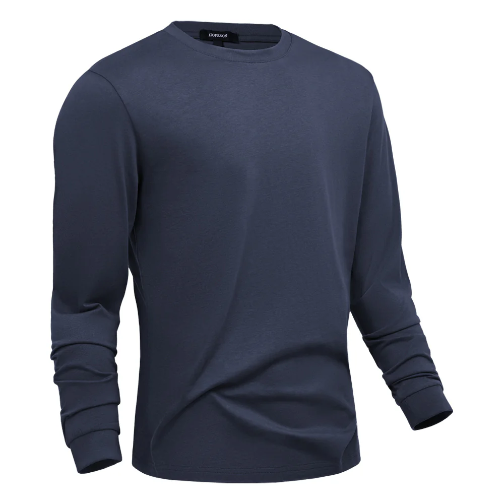 Long-Sleeved Crew Neck T-Shirt - Image 3
