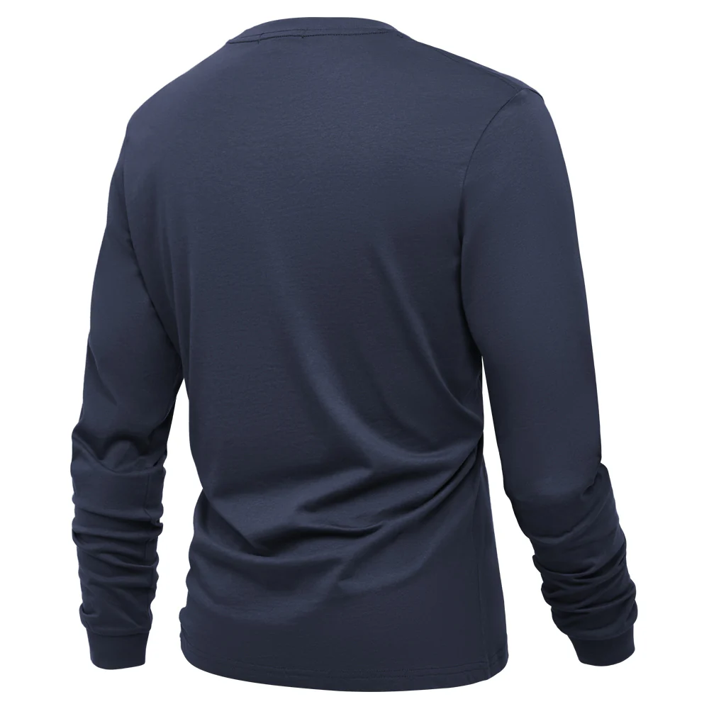Long-Sleeved Crew Neck T-Shirt - Image 4