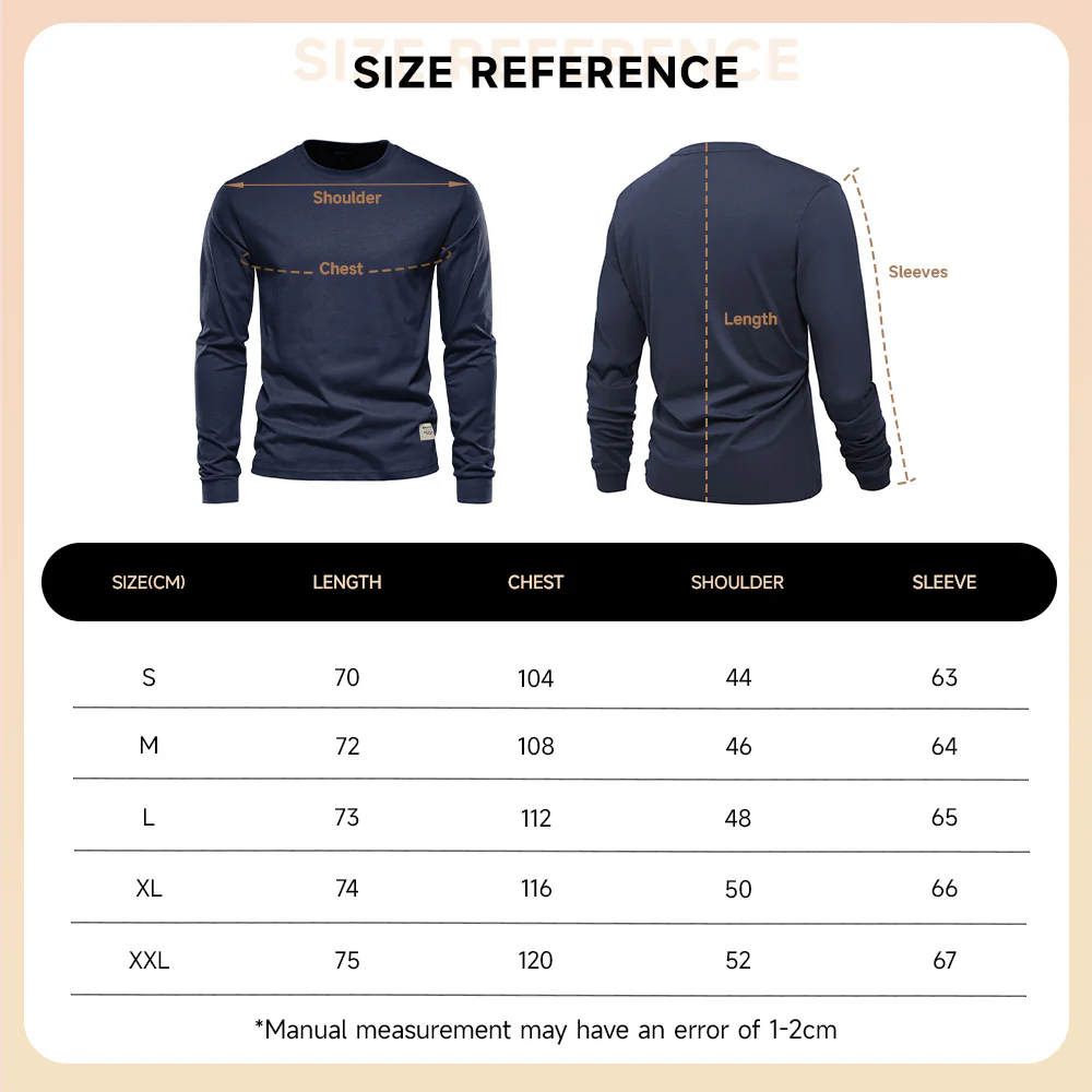 Long-Sleeved Crew Neck T-Shirt - Image 8