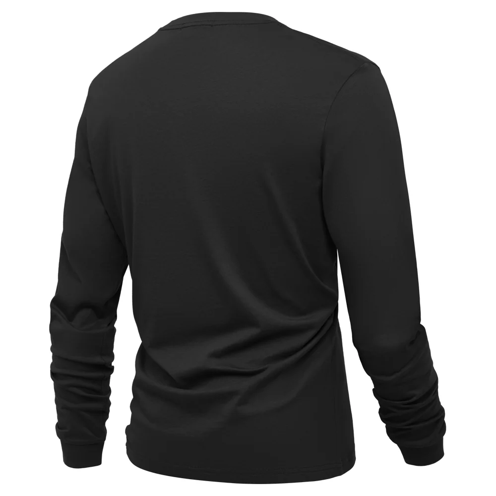 Long-Sleeved Crew Neck T-Shirt - Image 4
