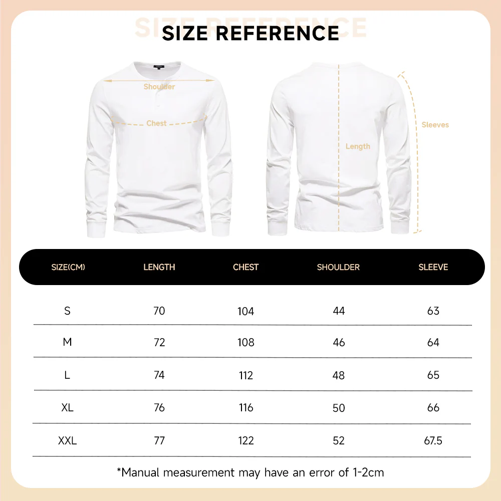 Long-Sleeved Henley T-Shirt - Image 7