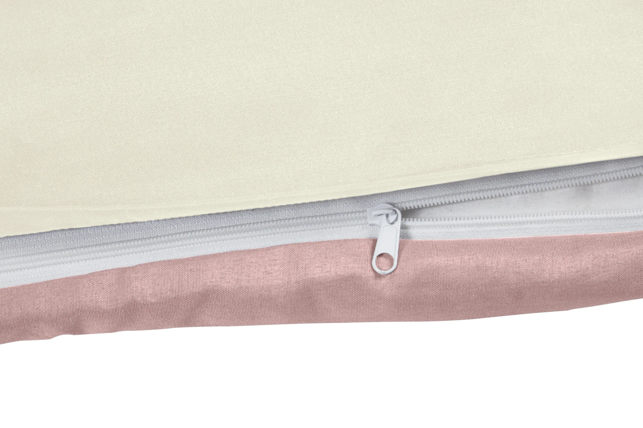 Lyla Reversible Duvet Set in Cream/Blush Pink - Image 6