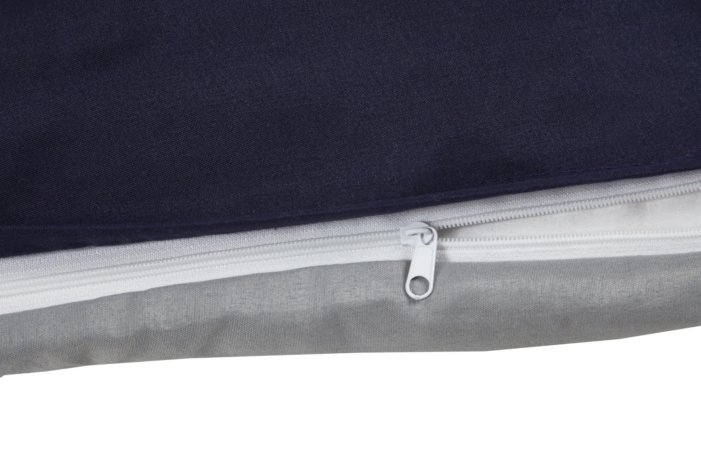 Lyla Reversible Duvet Set in Navy/Grey - Image 6