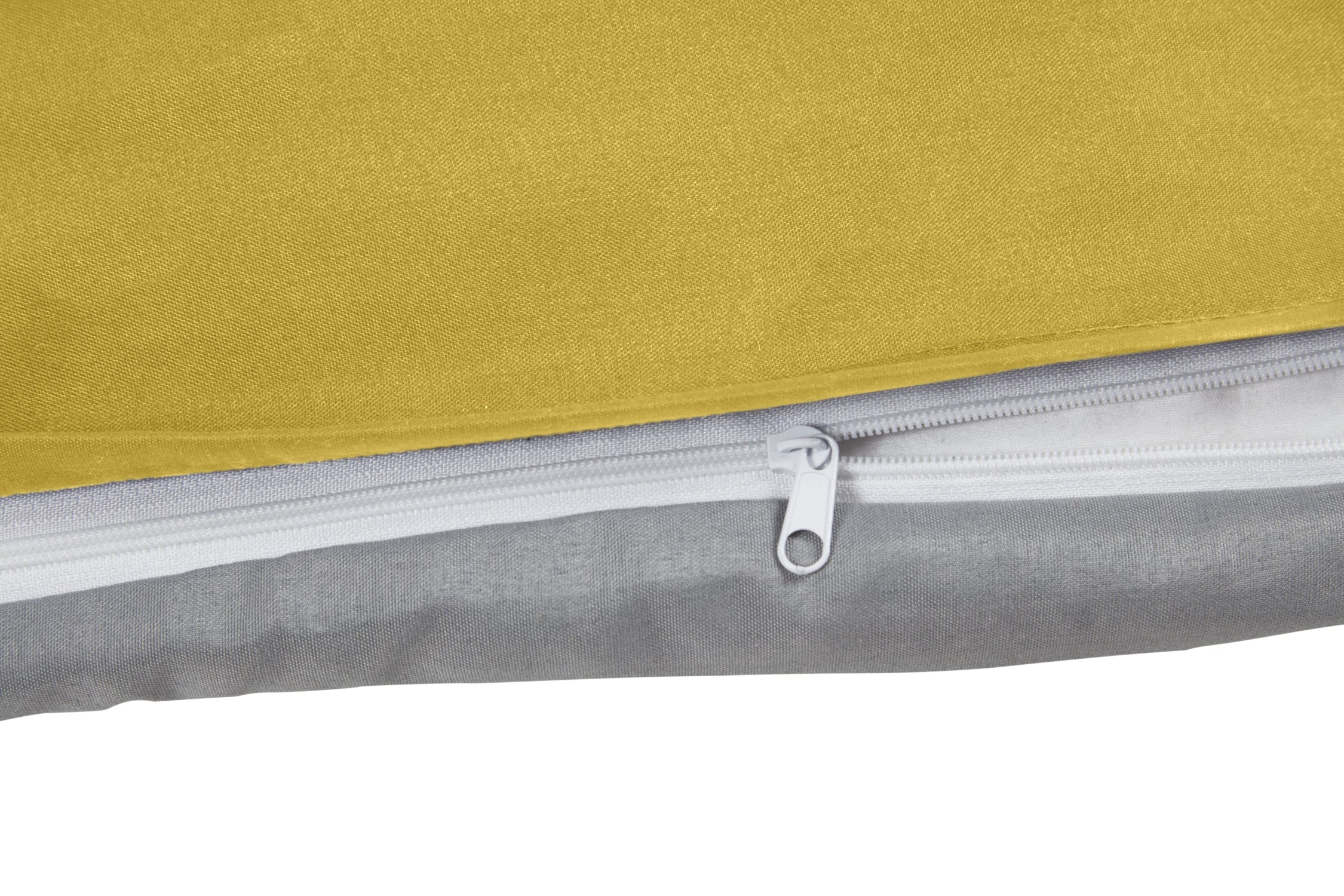 Lyla Reversible Duvet Set in Ochre/Grey - Image 6