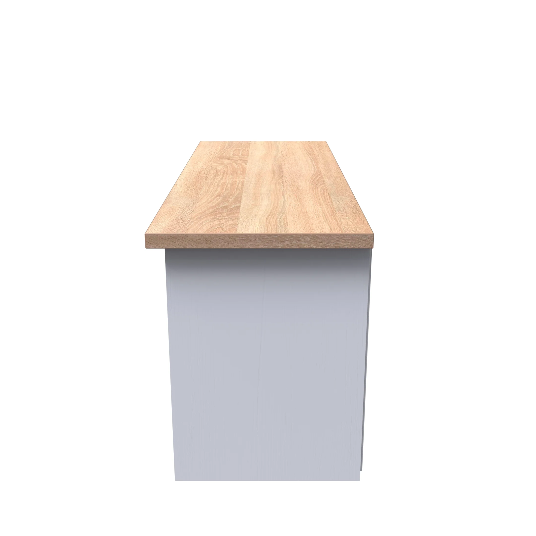 Lynton Ready Assembled 1 Drawer TV & Media Unit In Porcelain Ash & Bardolino Oak - Image 3