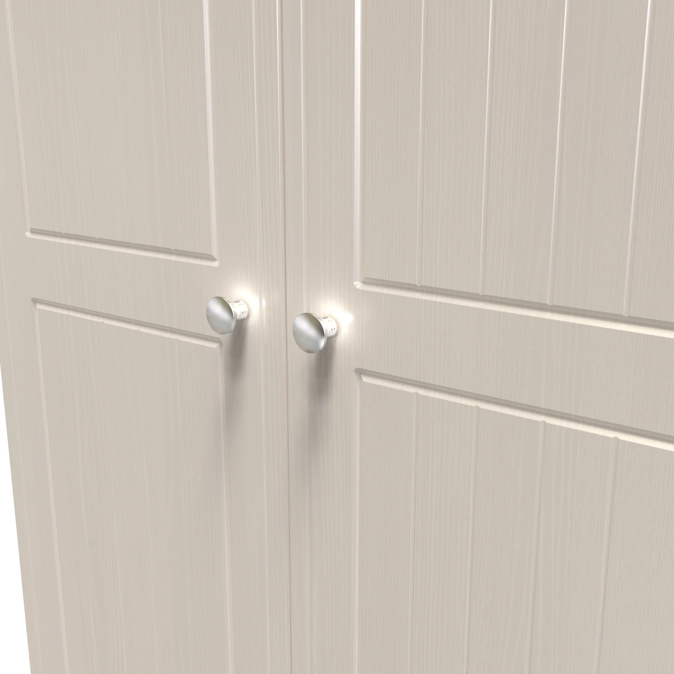 Lynton Ready Assembled 2 Door Wardrobe In Kashmir Ash & Bardolino Oak - Image 4