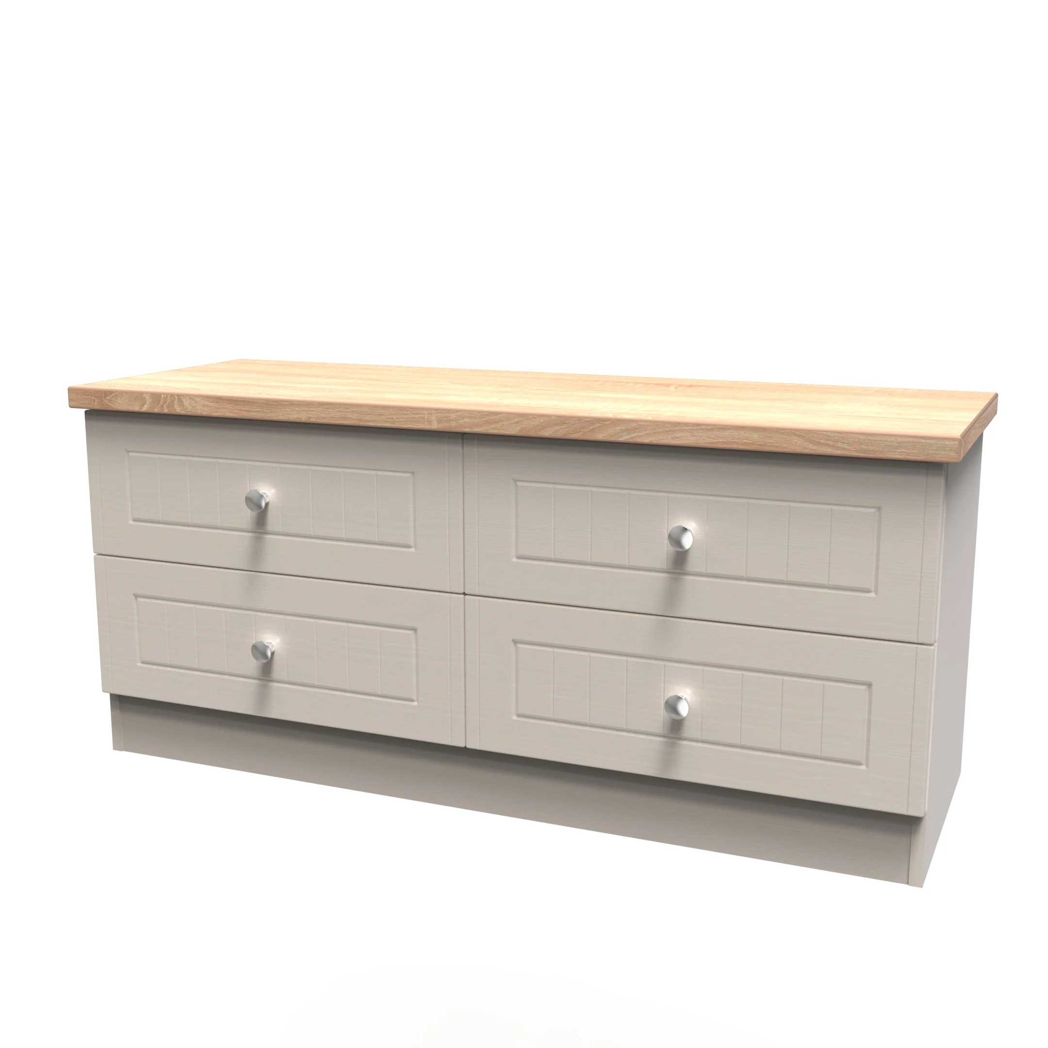 Lynton Ready Assembled 4 Drawer Bed Box In Kashmir Ash & Bardolino Oak - Image 3