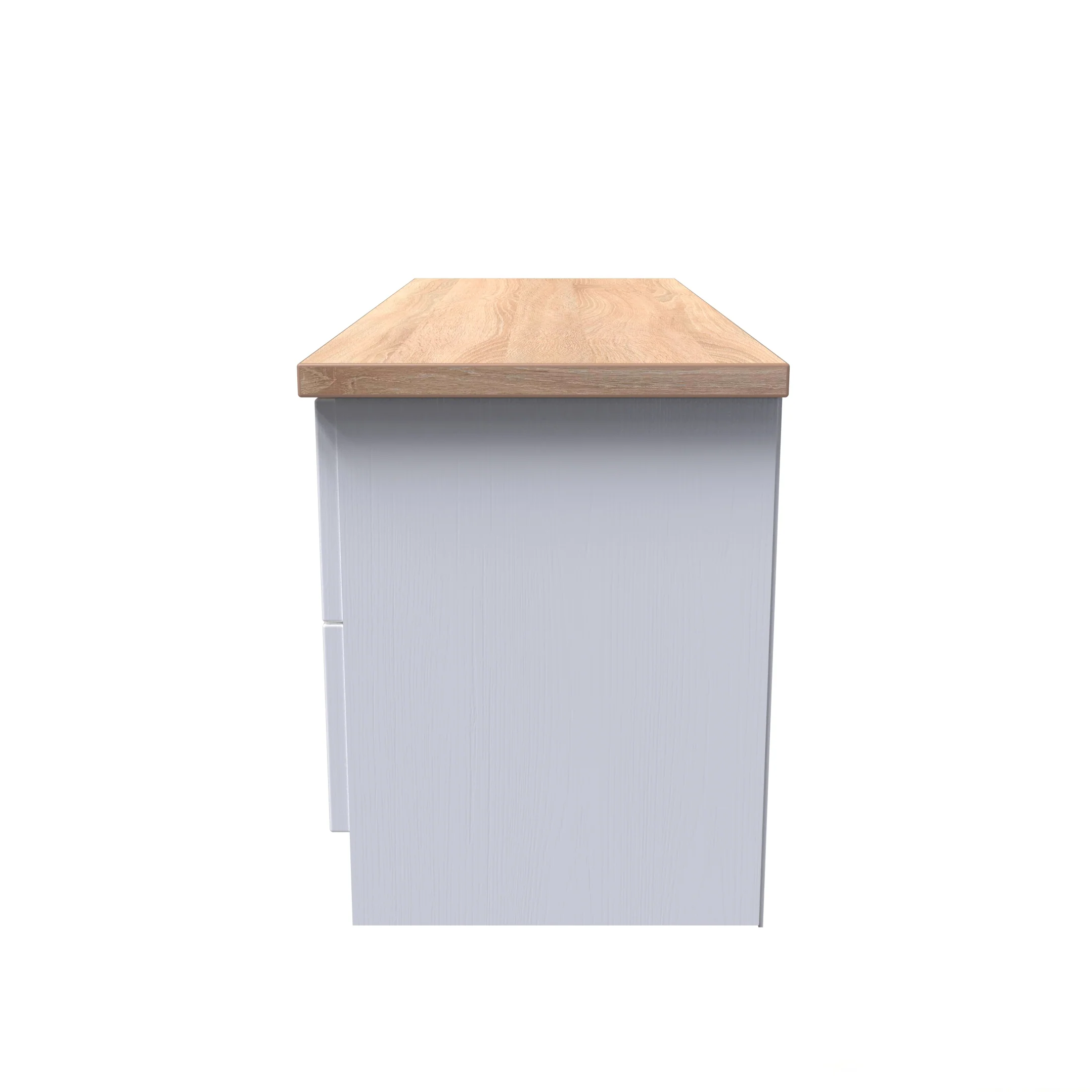 Lynton Ready Assembled 4 Drawer Bed Box In Porcelain Ash & Bardolino Oak - Image 2
