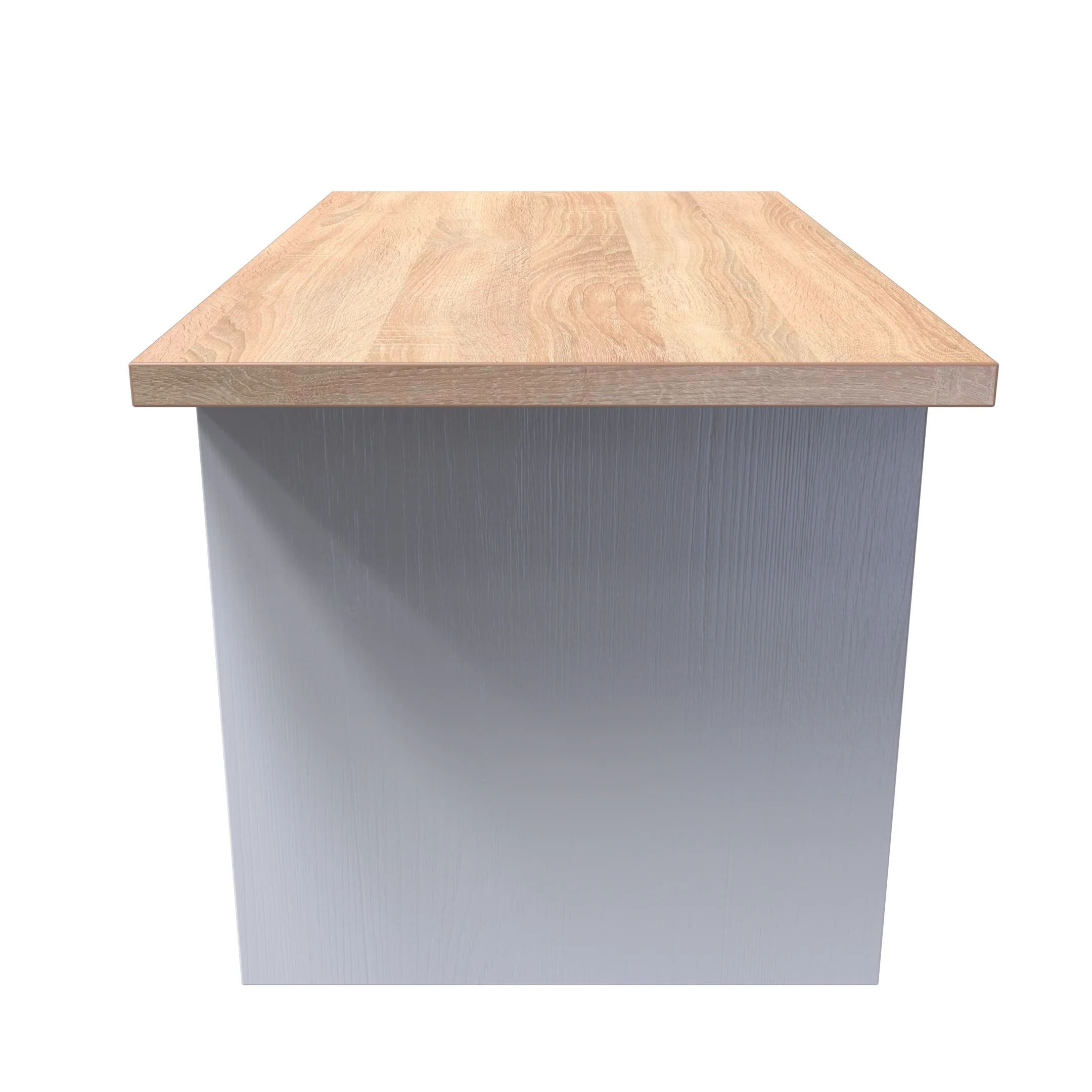 Lynton Ready Assembled Bottom Drawer Coffee Table In Porcelain Ash & Bardolino Oak - Image 3