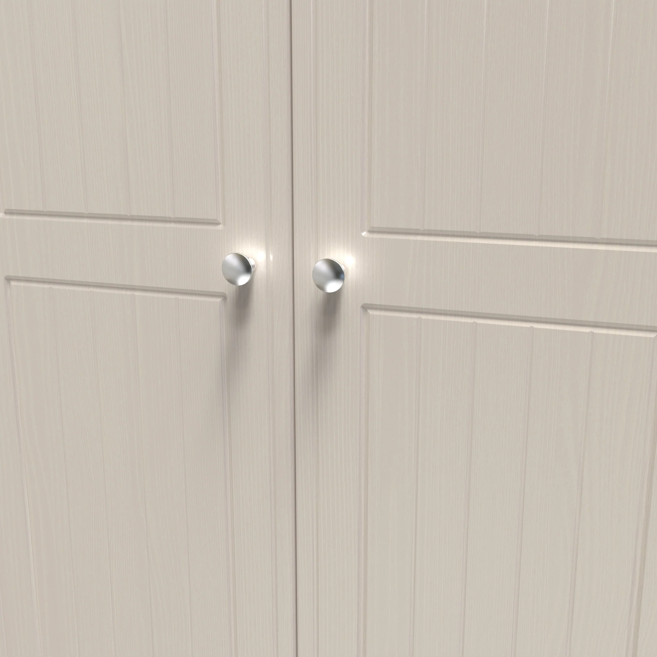 Lynton Ready Assembled Triple Plain Wardrobe In Kashmir Ash & Bardolino Oak - Image 4