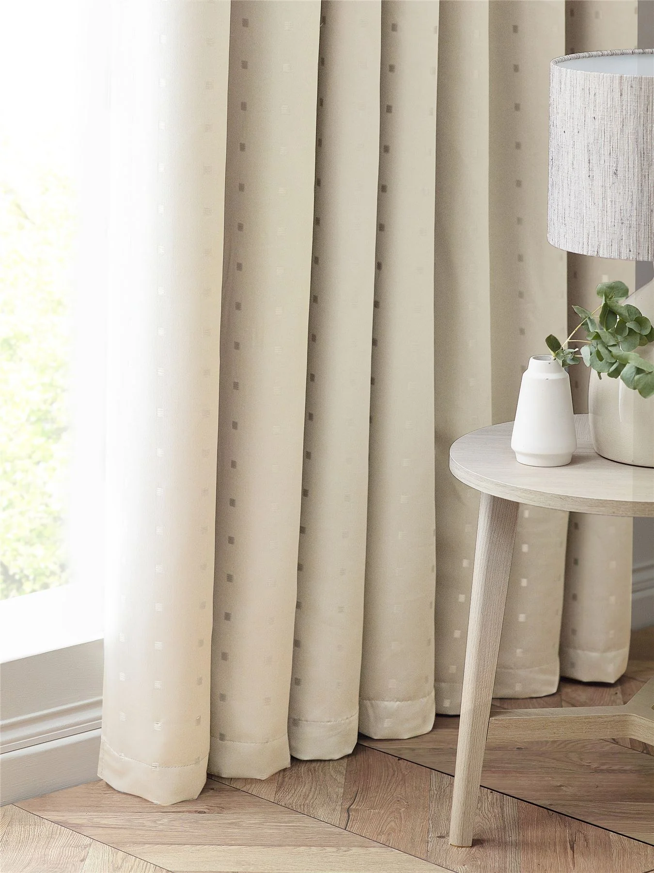 Madison Dobby Square Lined Pencil Pleat Taped Top Curtains - Image 3
