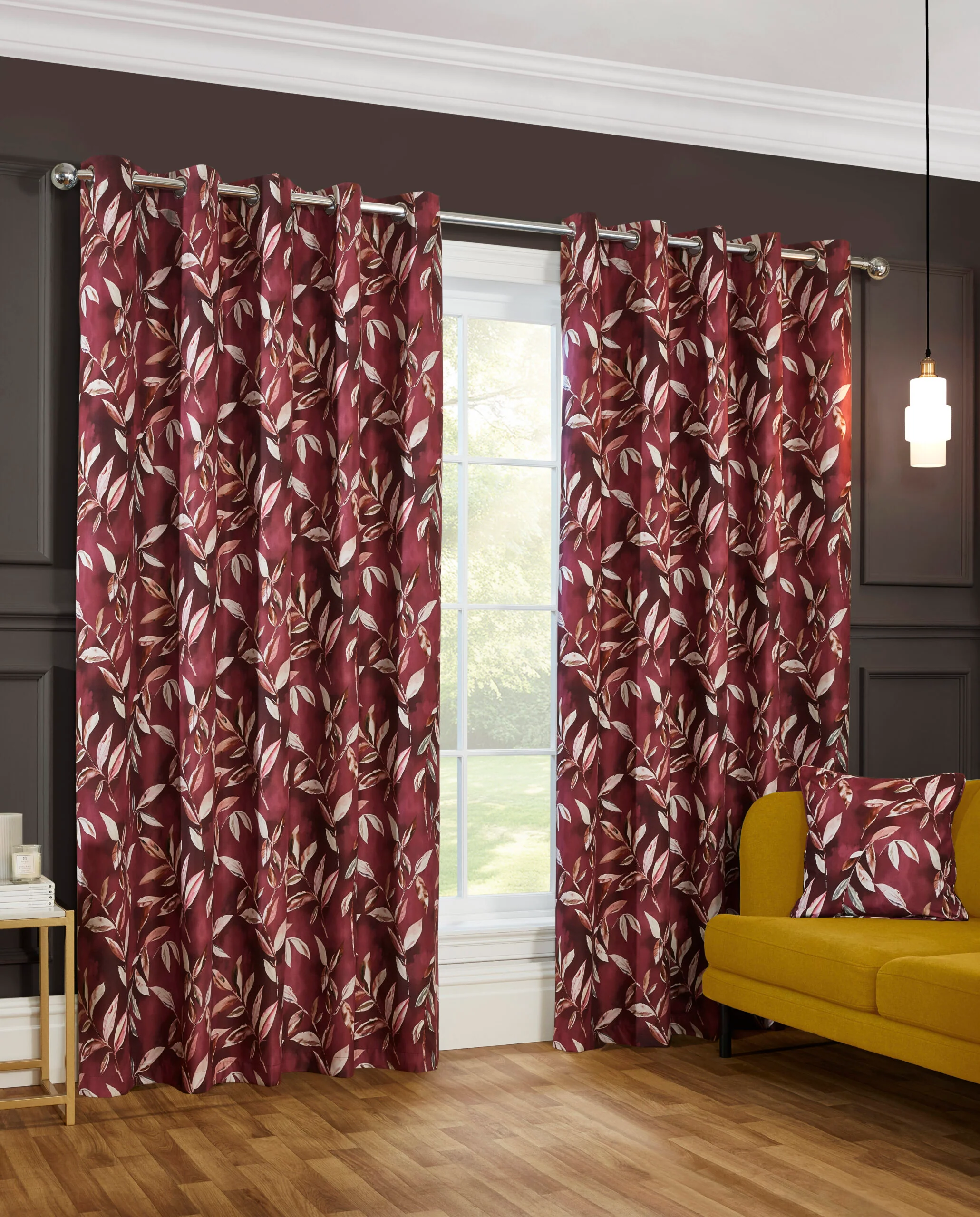 MADRID WINE EYELET CURTAINS