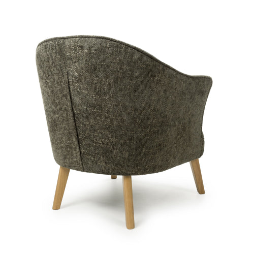 Mallory Flax Effect Green Armchair - Image 2