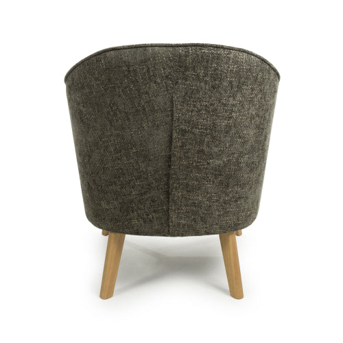 Mallory Flax Effect Green Armchair - Image 5