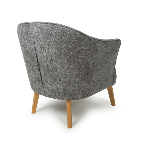 Mallory Flax Effect Grey Armchair - Image 2