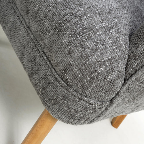 Mallory Flax Effect Grey Armchair - Image 8