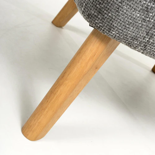 Mallory Flax Effect Grey Armchair - Image 9