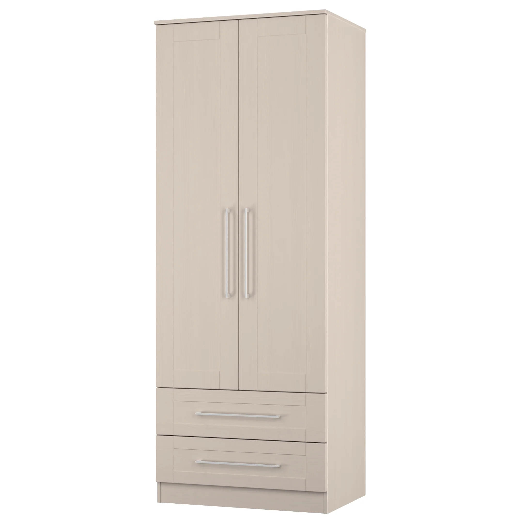 Malton Ready Assembled 2 Door 2 Drawer Wardrobe in Kashmir Ash - Image 4