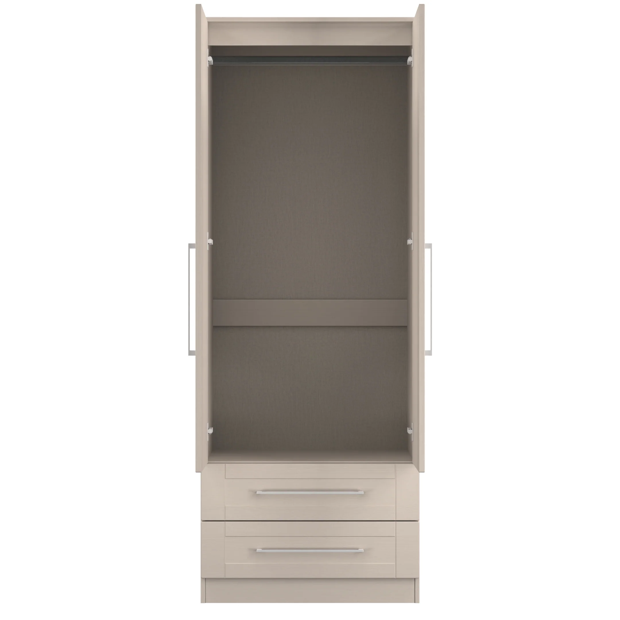Malton Ready Assembled 2 Door 2 Drawer Wardrobe in Kashmir Ash - Image 8