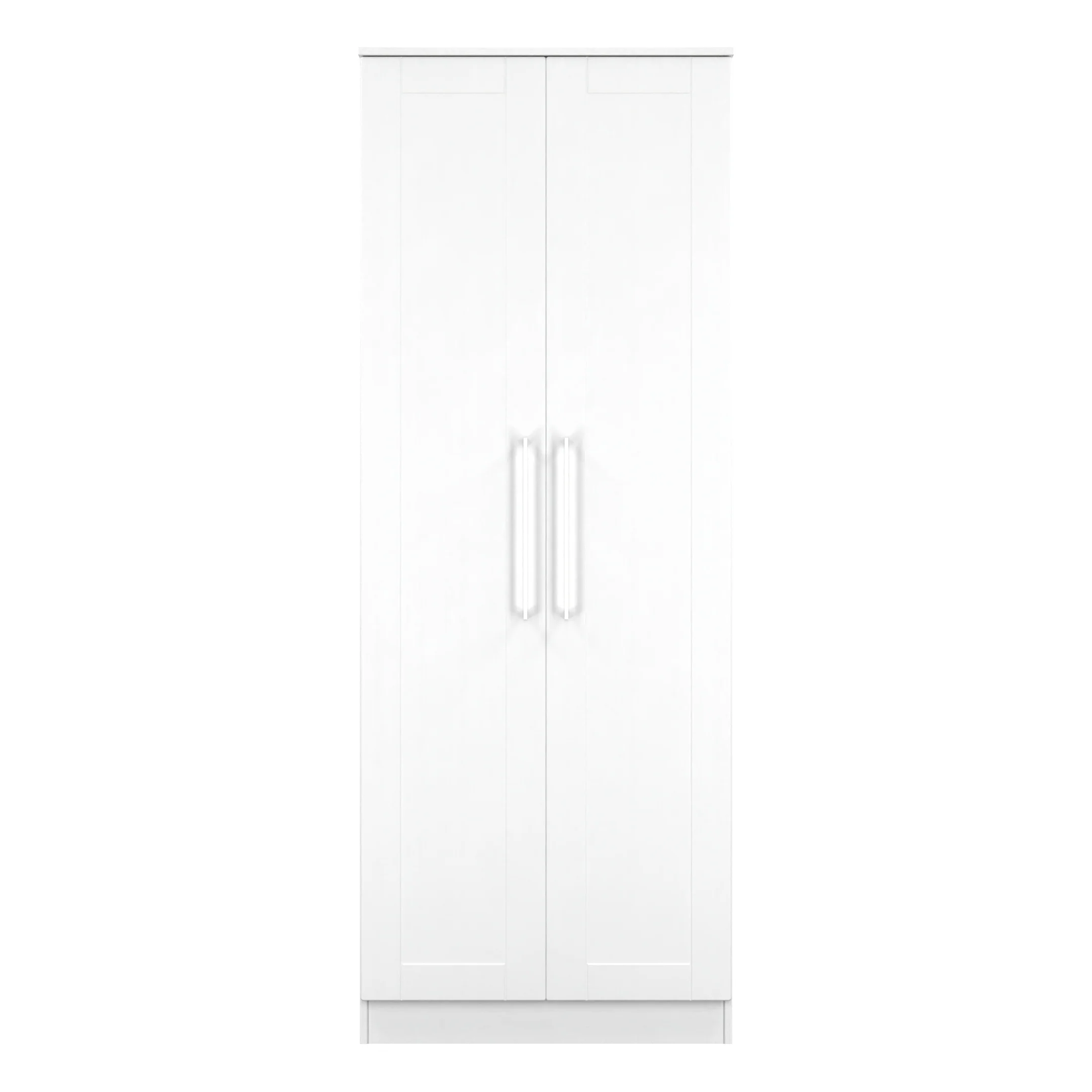 Malton Ready Assembled 2 Door Wardrobe in White Ash