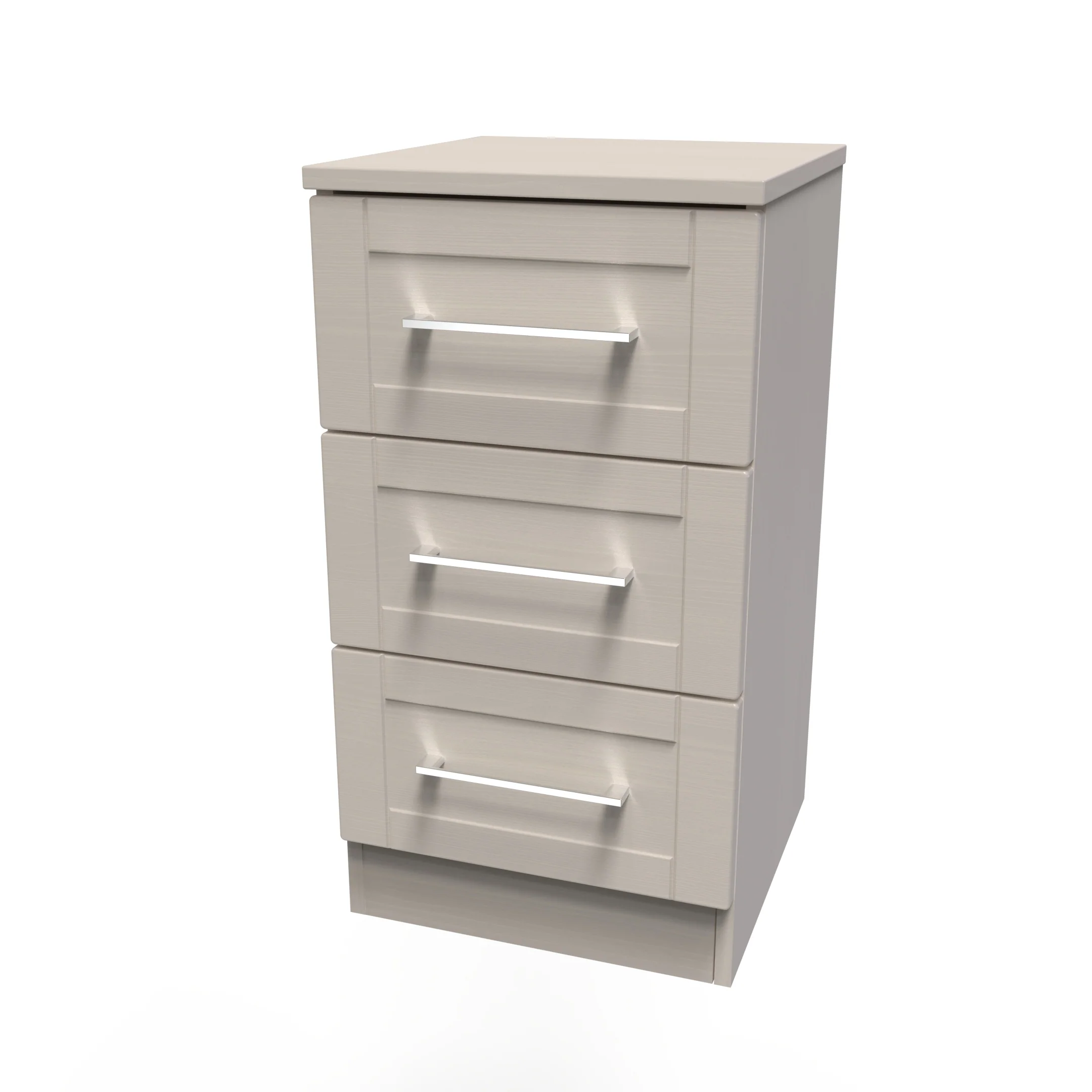 Malton Ready Assembled 3 Drawer Bedside Cabinet in Kashmir Ash - Image 3