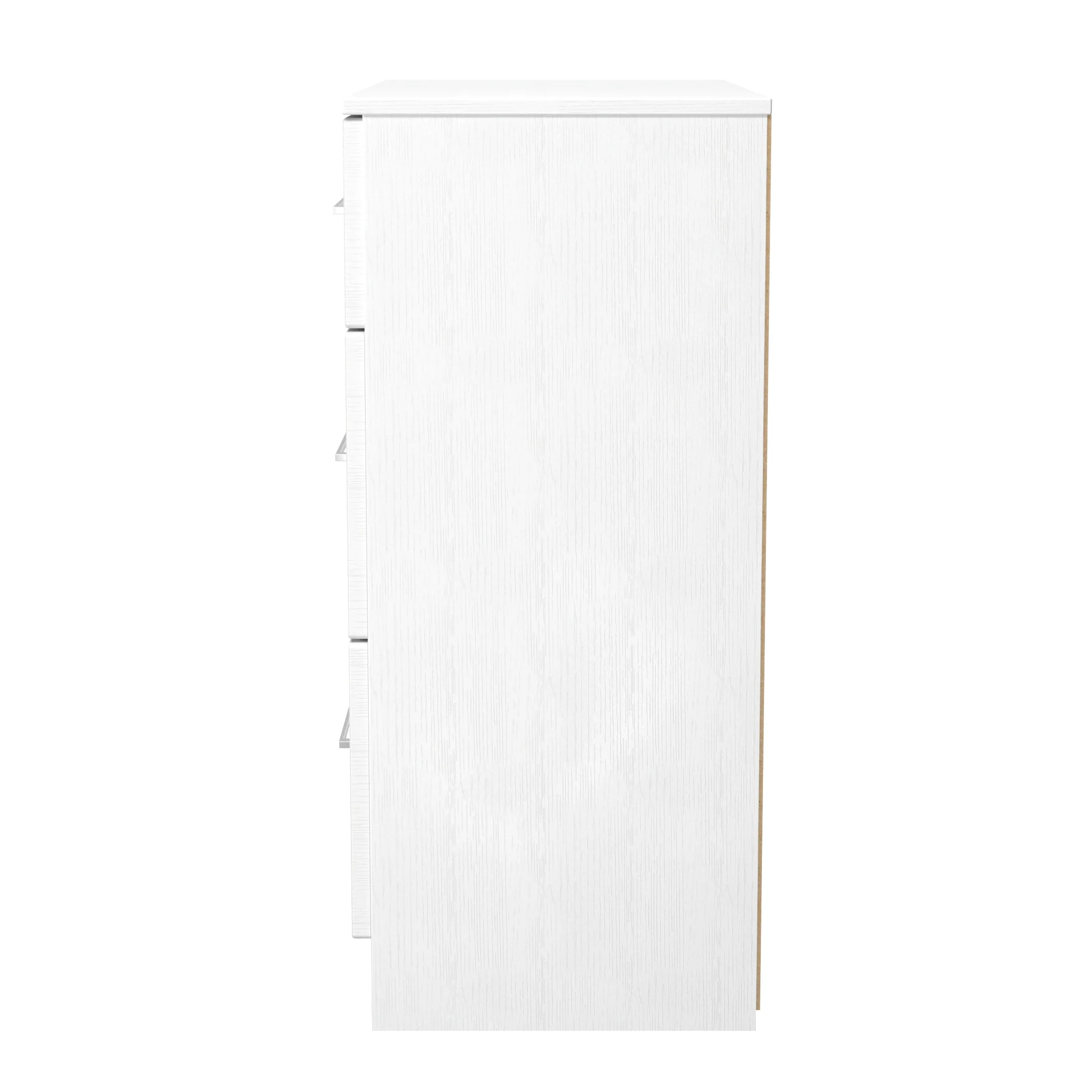 Malton Ready Assembled 3 Drawer Deep Chest in White Ash - Image 3