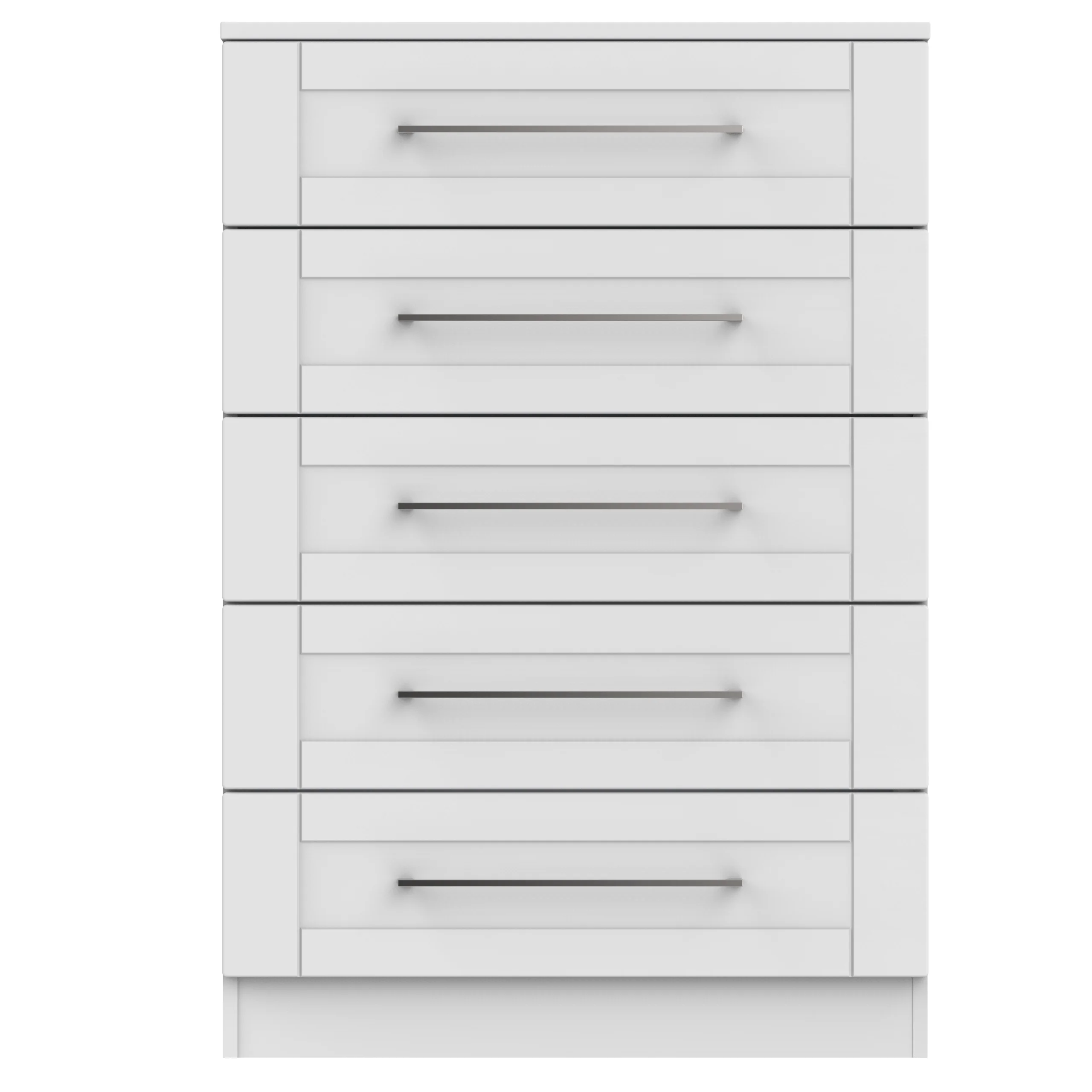 Malton Ready Assembled 5 Drawer Chest in Grey Ash - Image 7