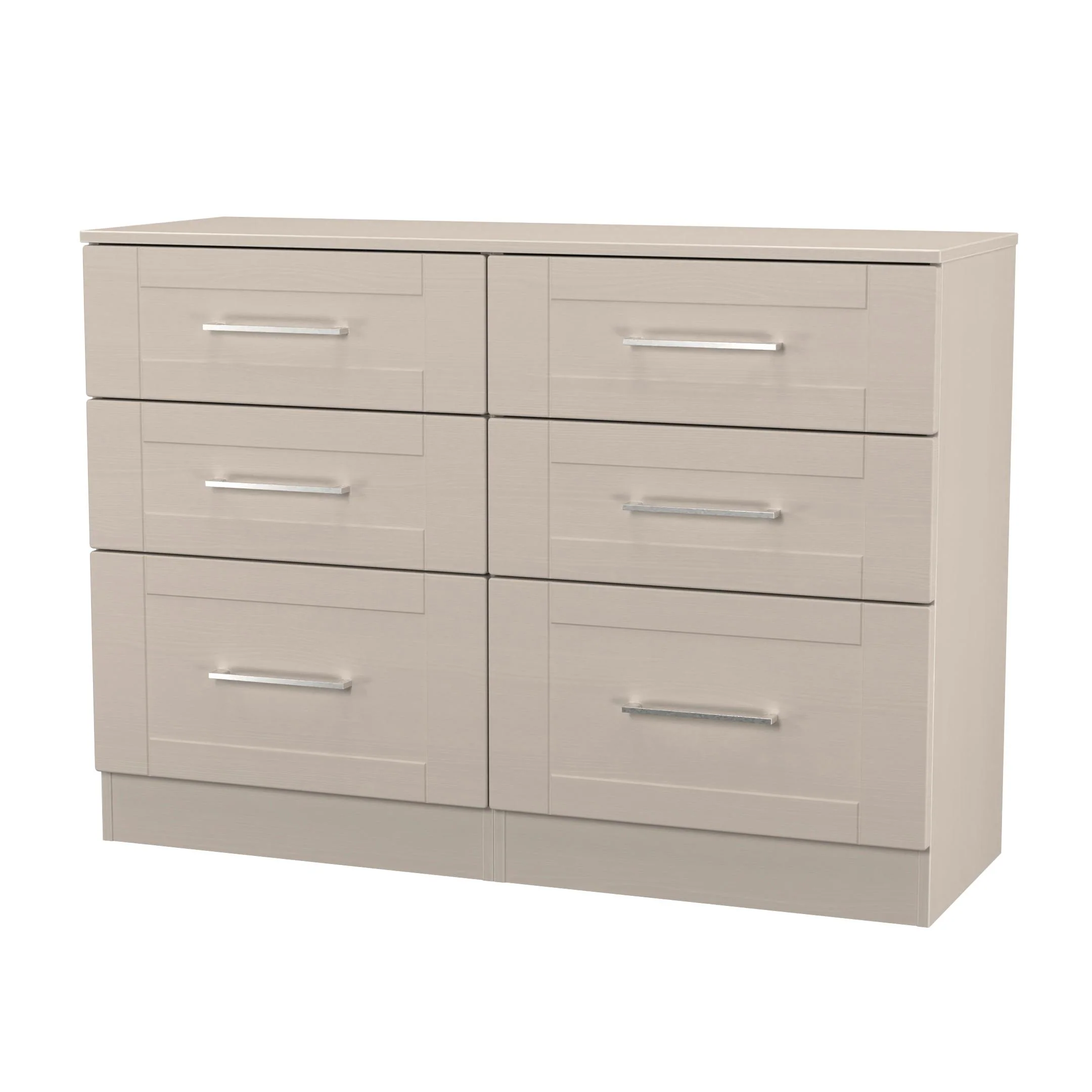 Malton Ready Assembled 6 Drawer Wide Chest in Kashmir Ash - Image 4